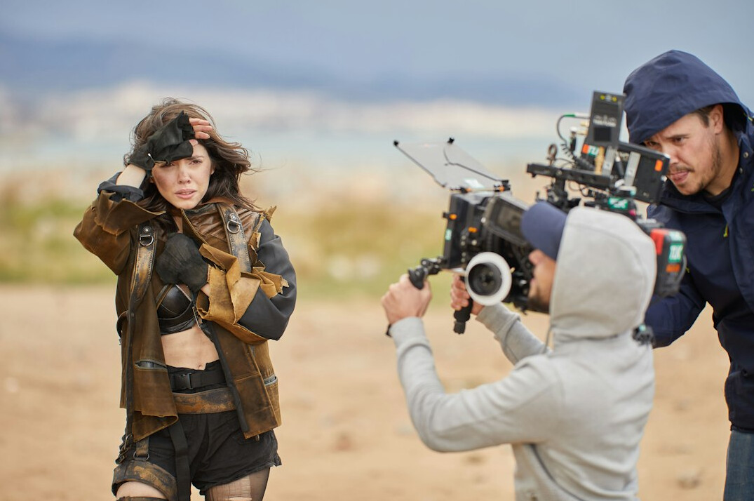 woman actress on set