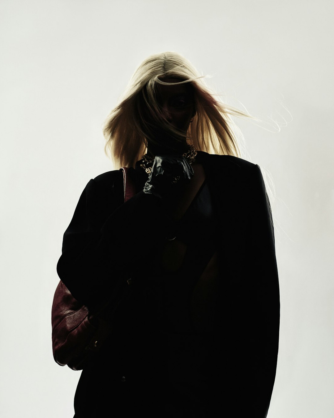 Fashion model walking on a runway